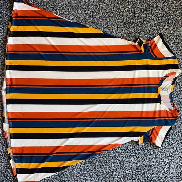 Multi Color Strip Dress - Picture 2 of 3